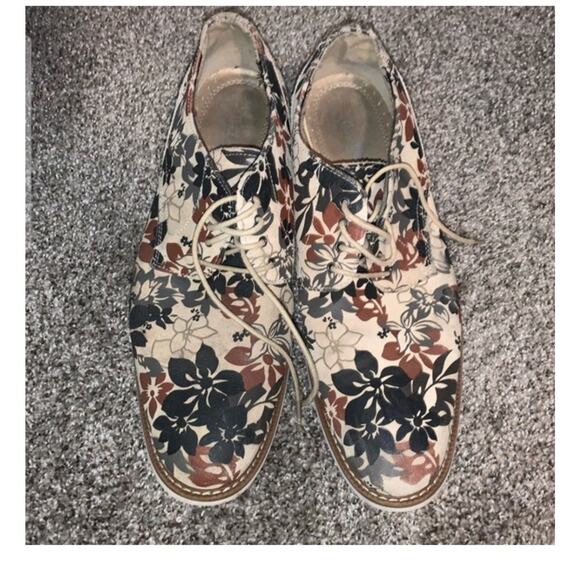 STACY ADAMS EUC Spring Summer Floral Plain Toe Derby Wedding Shoes - Men\'s 12M main image 4